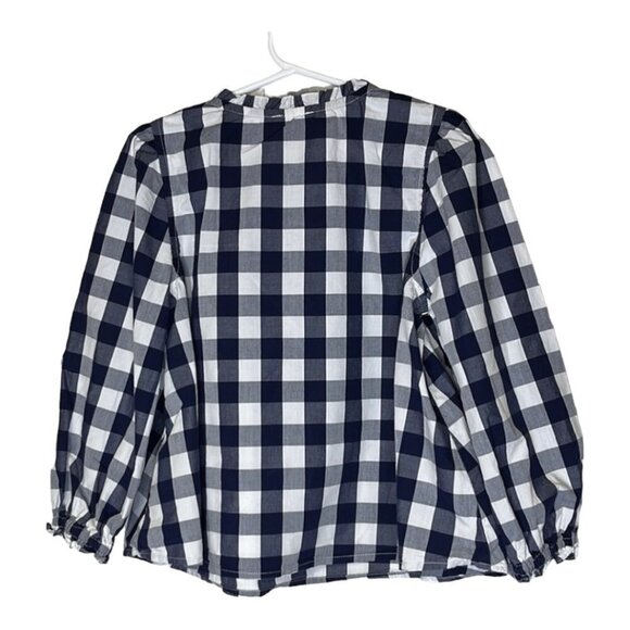 Jcrew Crewcuts Navy Blue & White Gingham Size XXS (2-3) - Picture 2 of 6